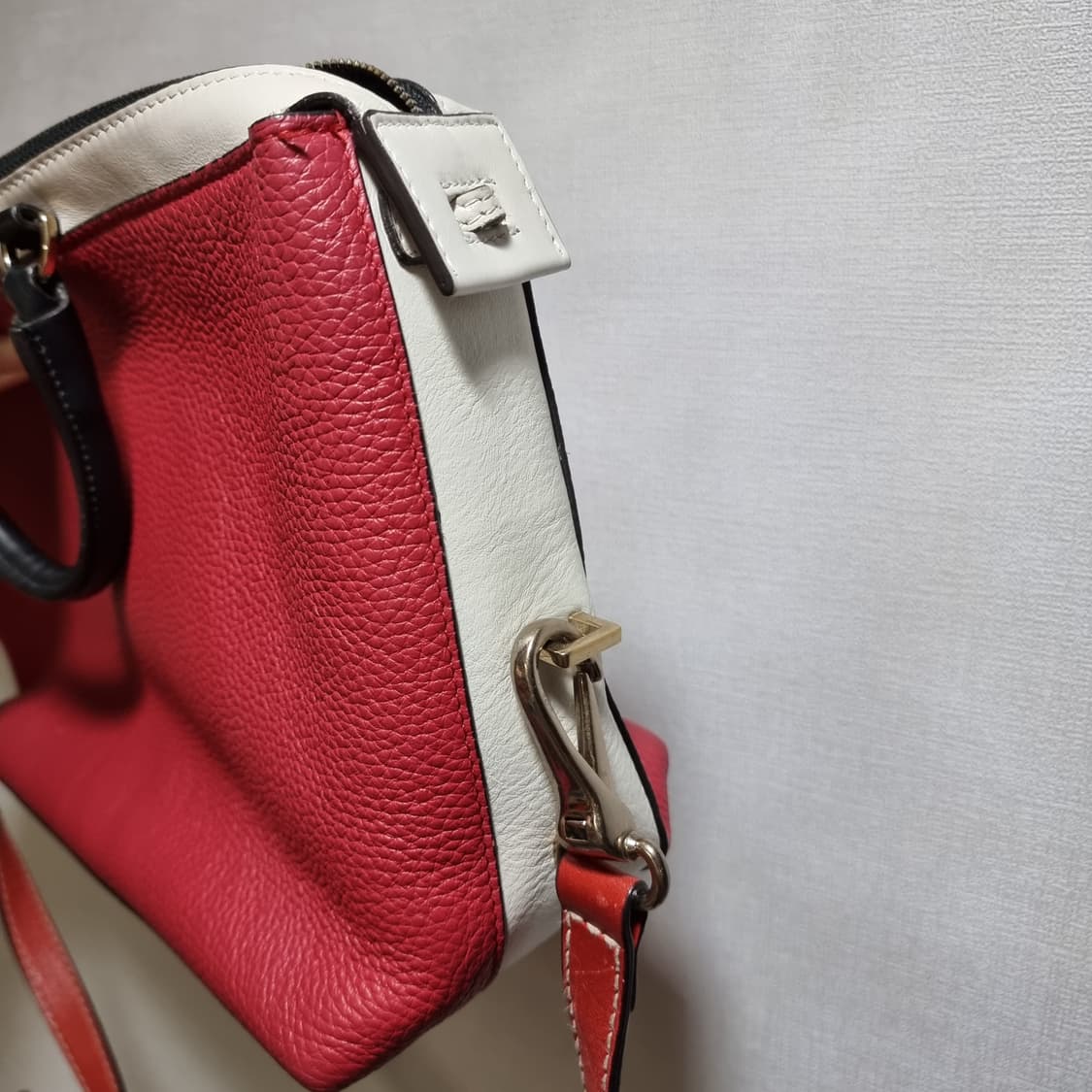 FURLA 훌라 소가죽 핸드백 토트백 숄더백 가방 - 상태훌륭 상품이미지8