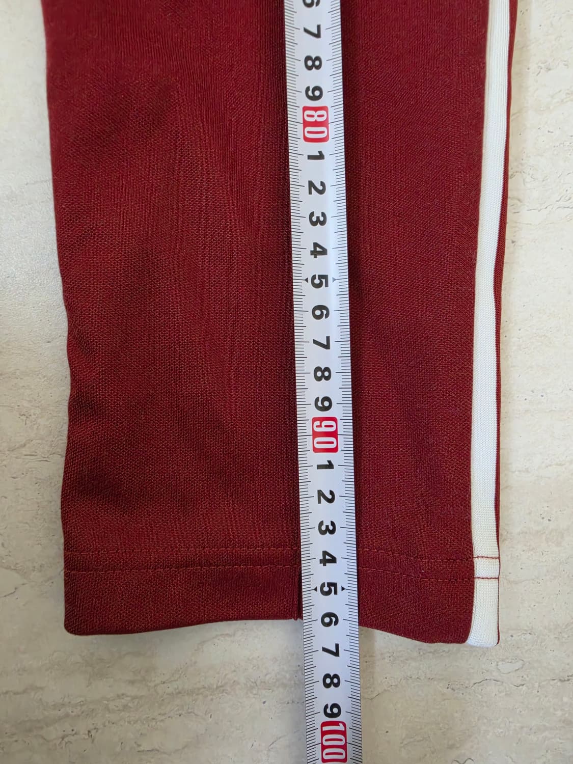 아디다스 삼선 트레이닝 바지 버건디 상품이미지4