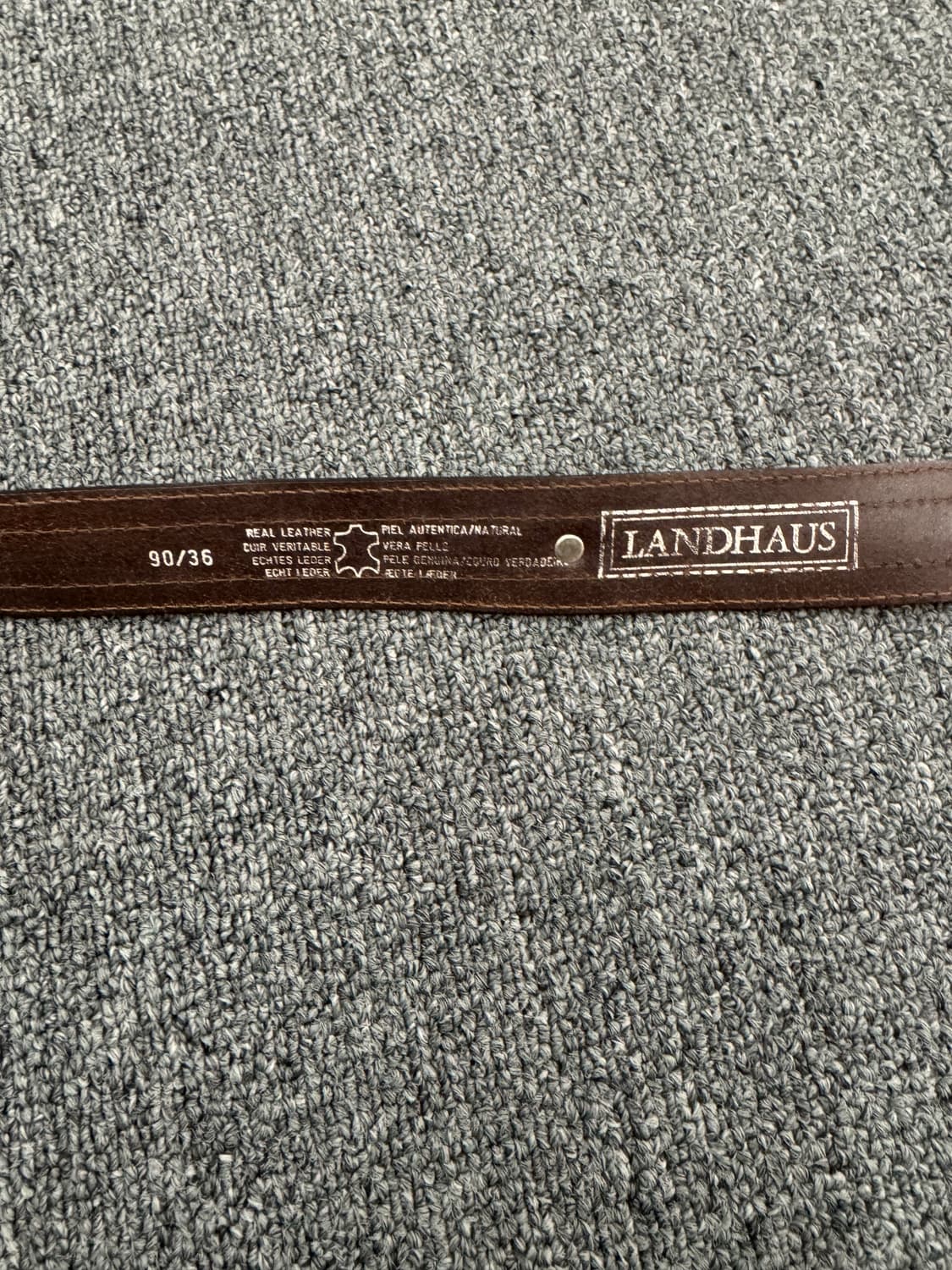 Landhaus 빈티지 바바리안 웨스턴 브라운 가죽 벨트 상품이미지4