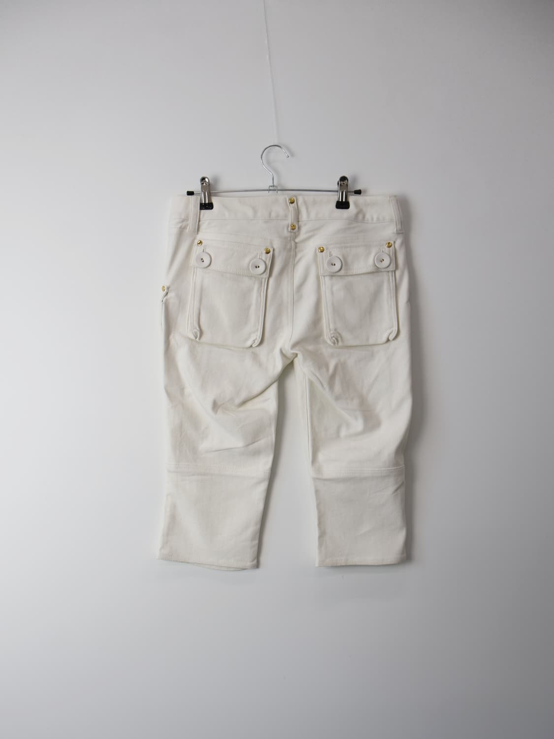 'Chocolate' White Capri Pants 상품이미지6