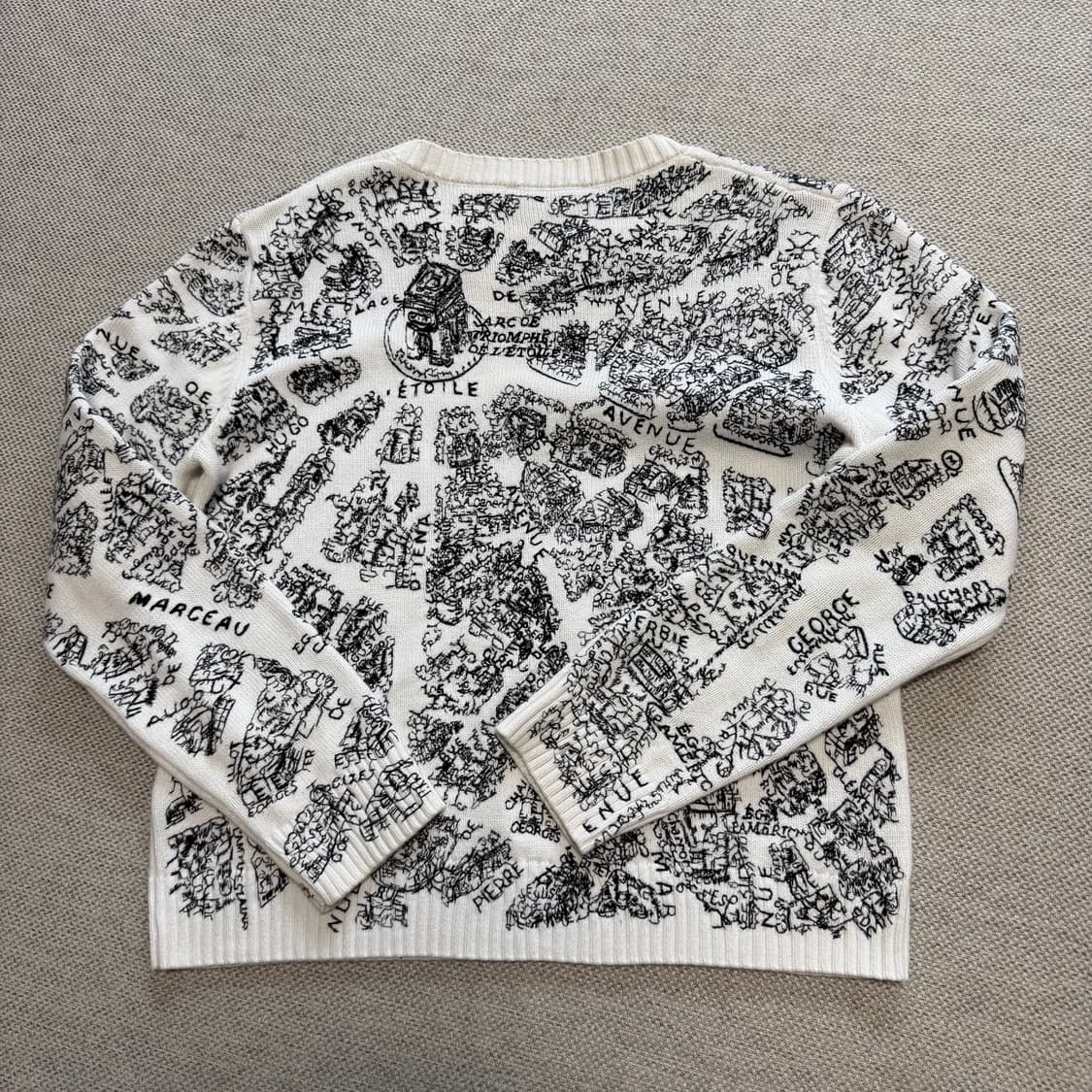 크리스찬 디올 패턴 크롭 니트 상품이미지7