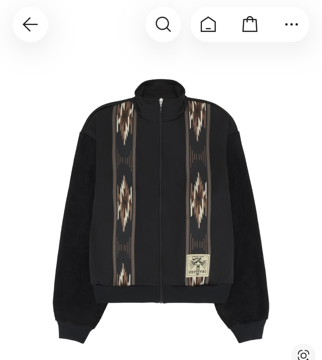 (3) 캐피탈 스무스 저지 코치 & 제피르 트랙 자켓 블랙 상품이미지1