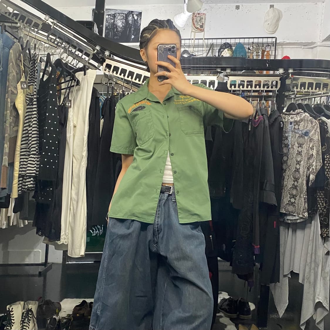 XLARGE 그래픽 자수 디테일 워크 반팔 셔츠 상품이미지9
