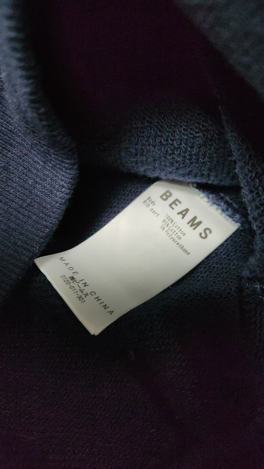 BEAMS 빔즈 남성 네이비 맨투맨 L 사이즈 상품이미지3