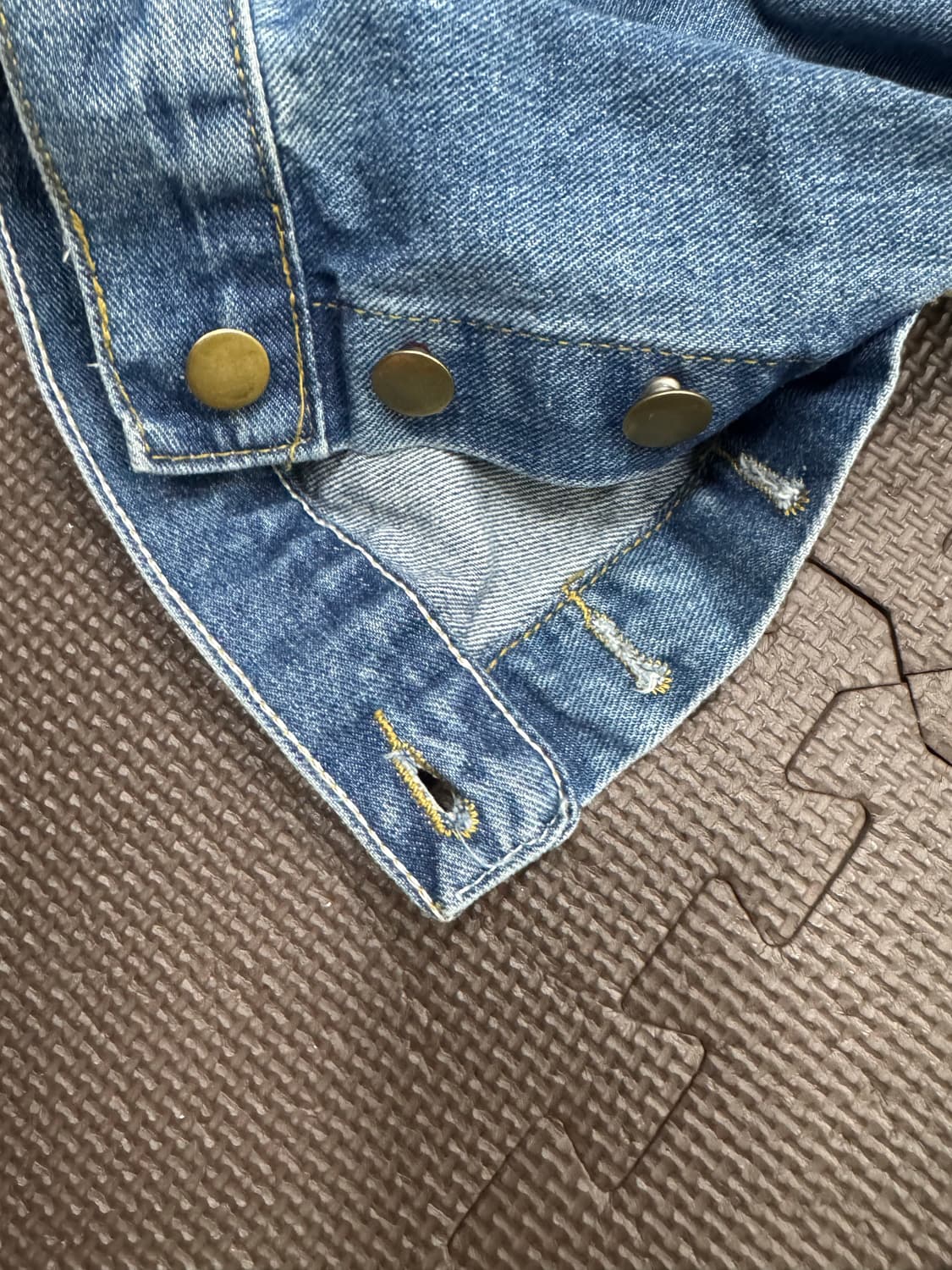 jalan unique denim mix trench 상품이미지3