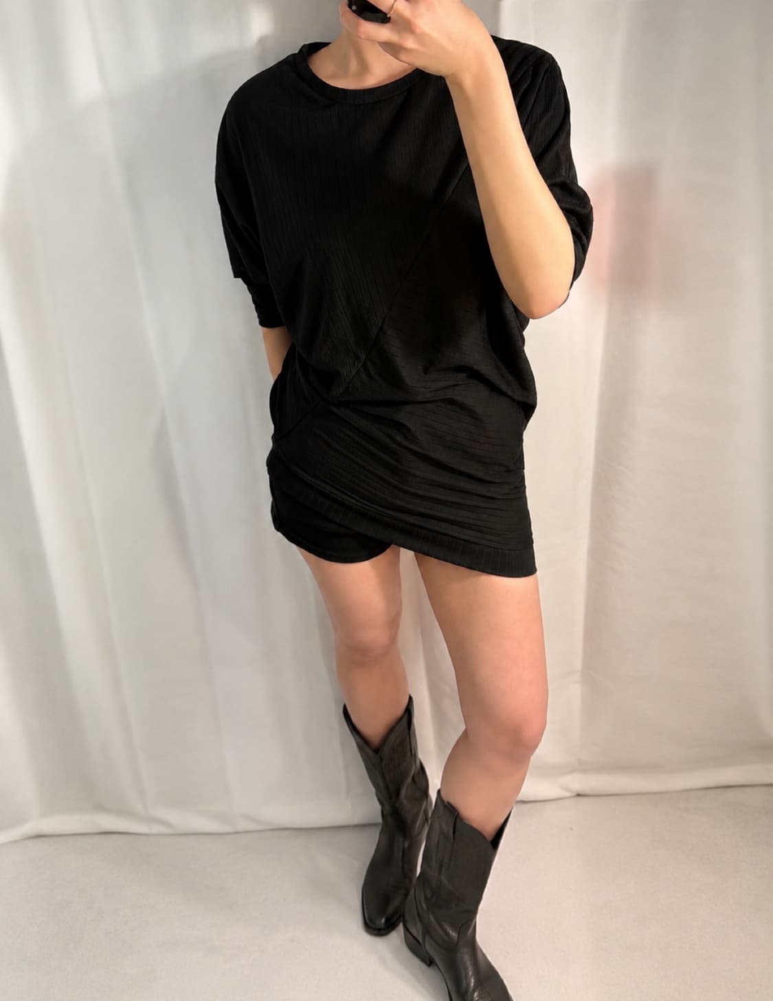 Draped Asymmetrical Tunic 상품이미지8