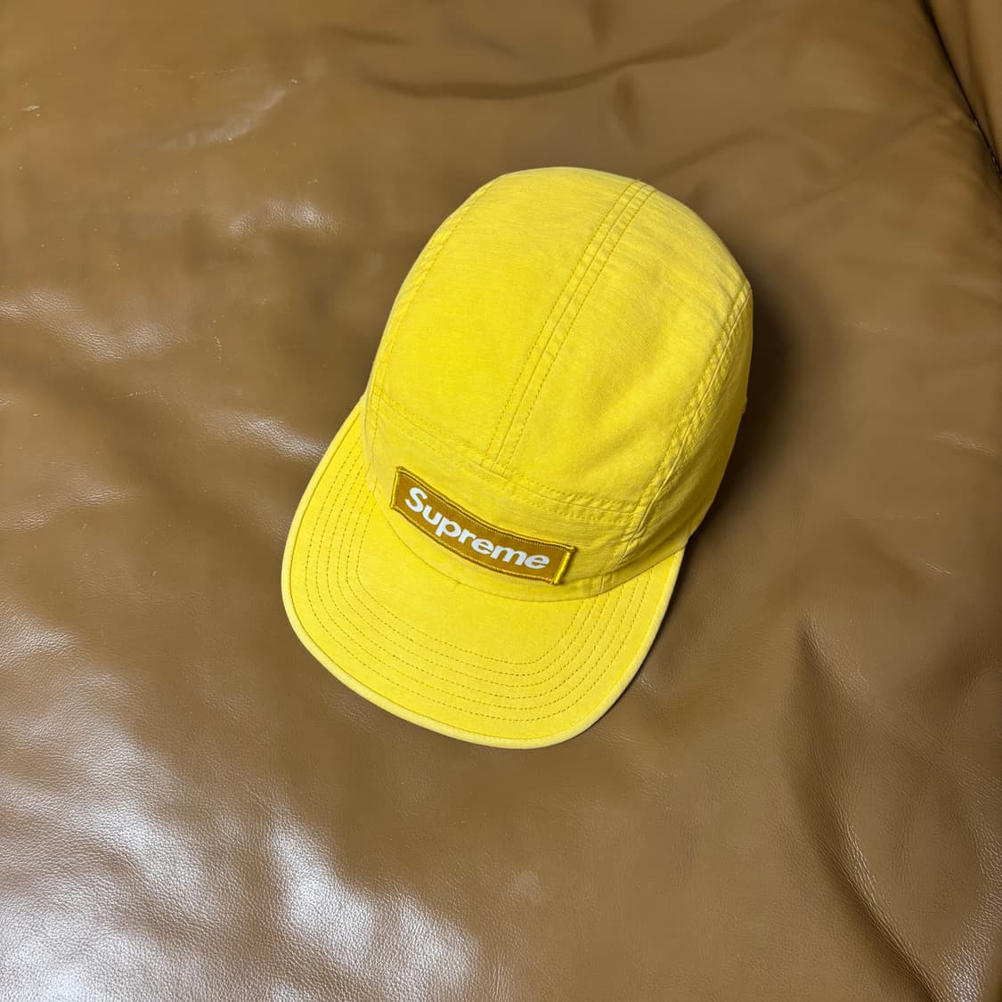 Supreme 슈프림 20ss 밀리터리 워시드 옐로우 캠프캡 모자 상품이미지6