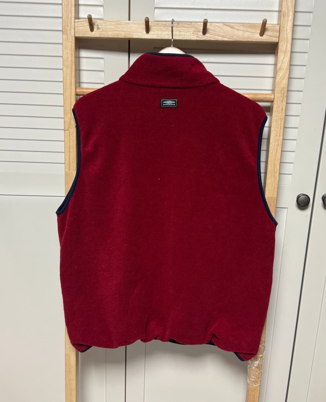 엄브로 버건디 후리스 조끼 베스트 자켓 상품이미지4
