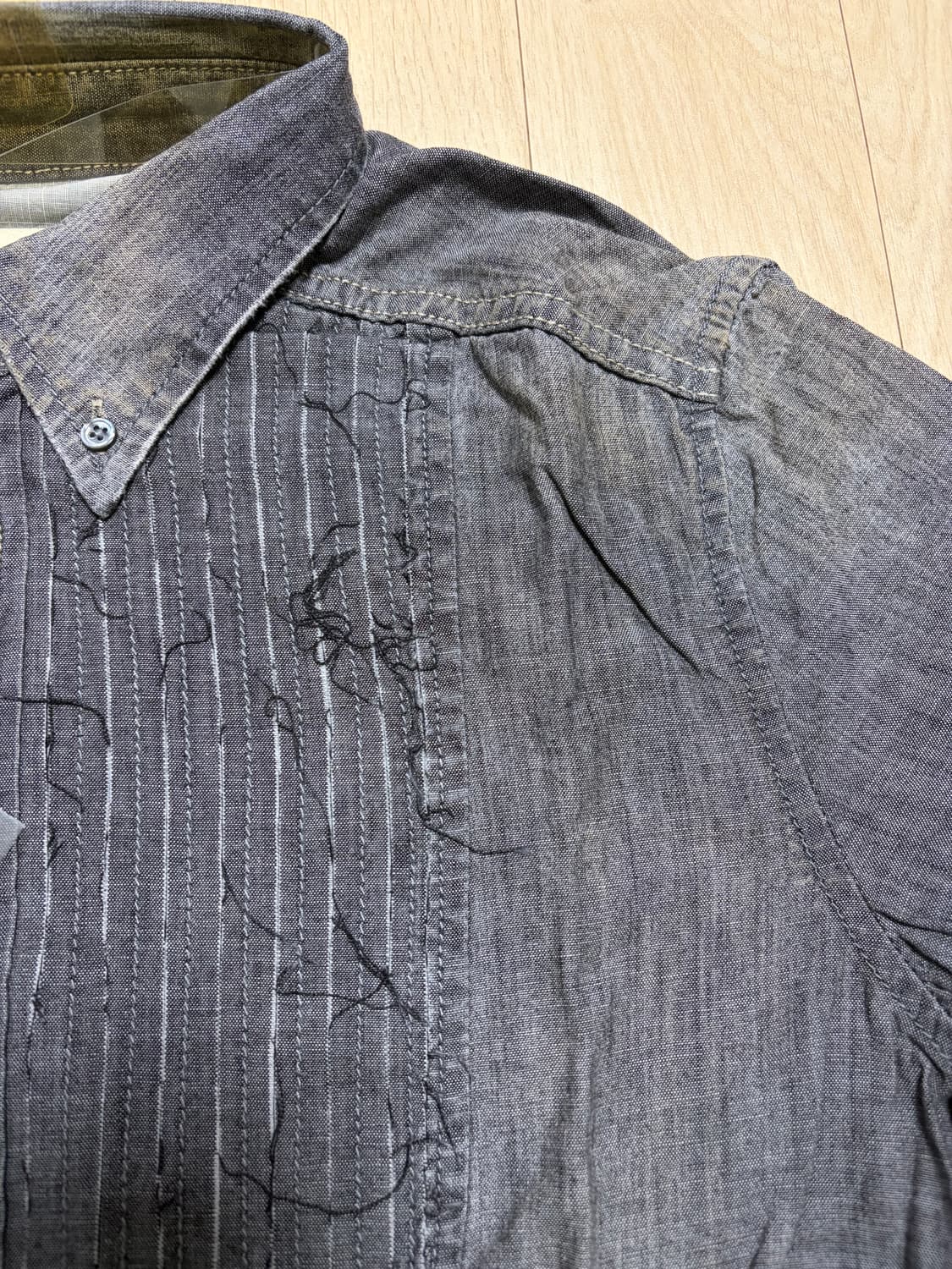 디젤 그런지코어 새상품 흑청셔츠 100 상품이미지4