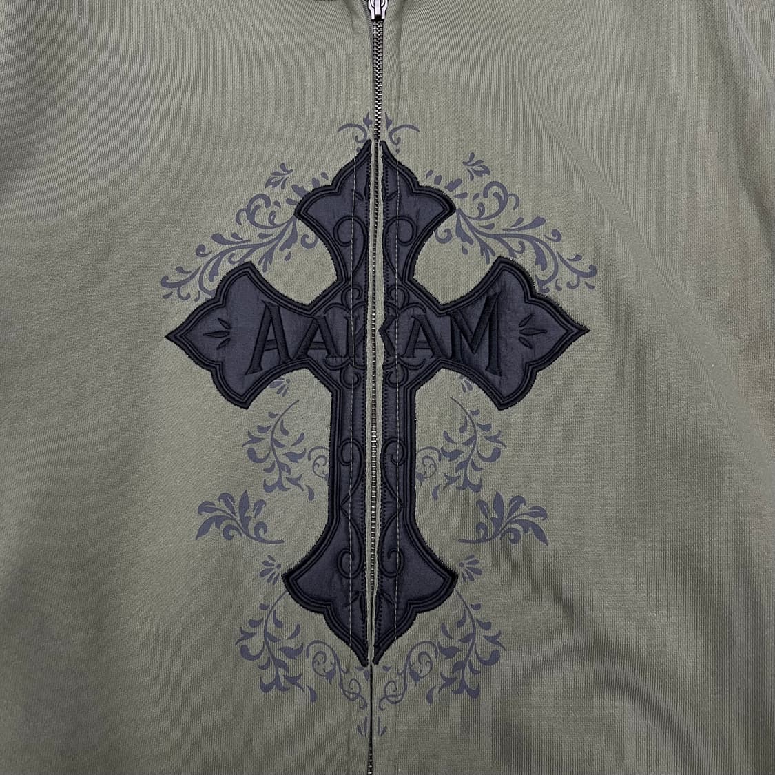 아캄 크로스 카키 후드집업 상품이미지3