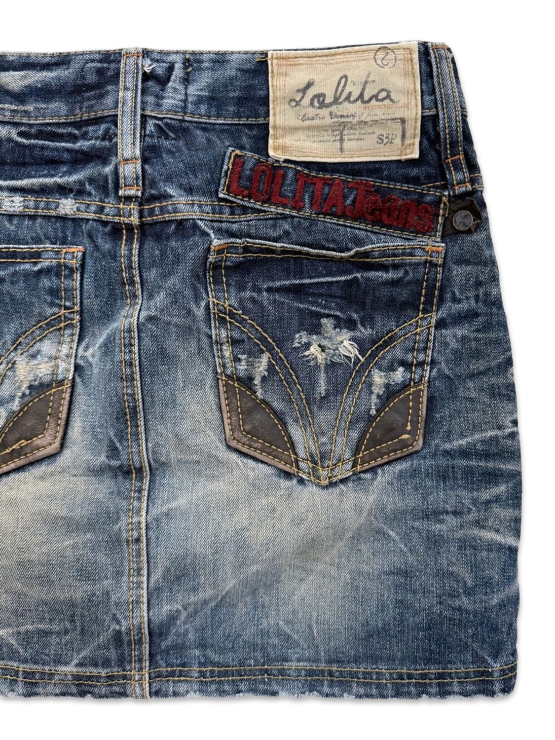 빈티지 Lolita jeans 펑크 로우라이즈 데님 스커트 상품이미지2