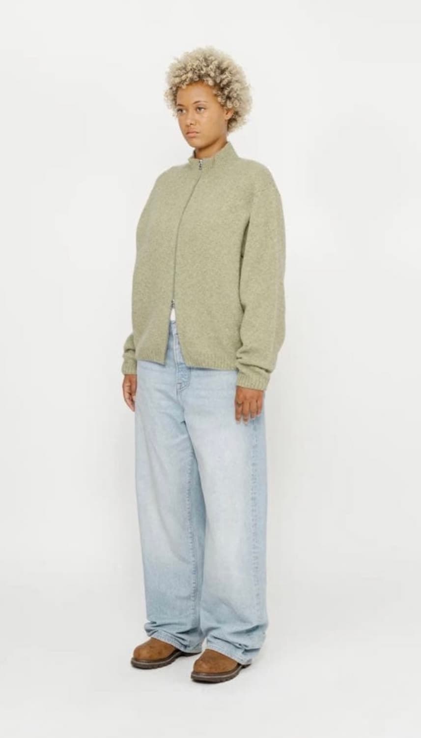 스투시 24FW 모헤어 집업 가디건 상품이미지6