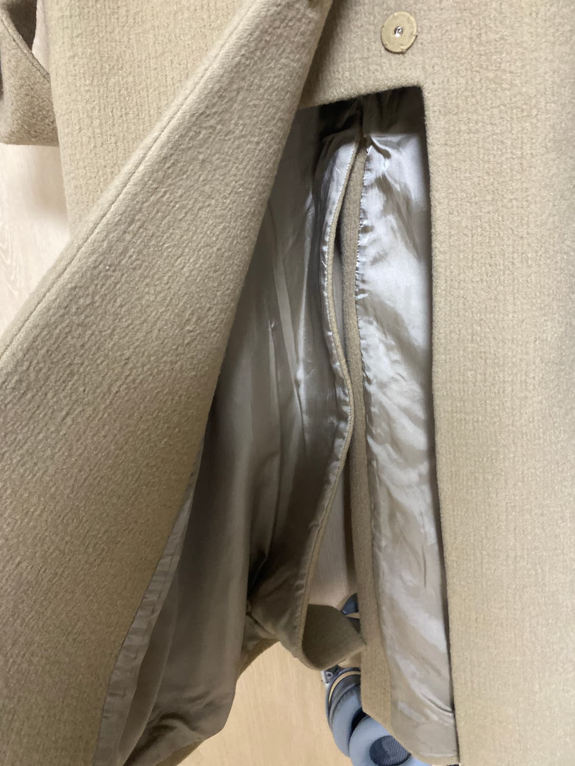 GOEN.J 고엔제이 울 베이지 롱코트 상품이미지2