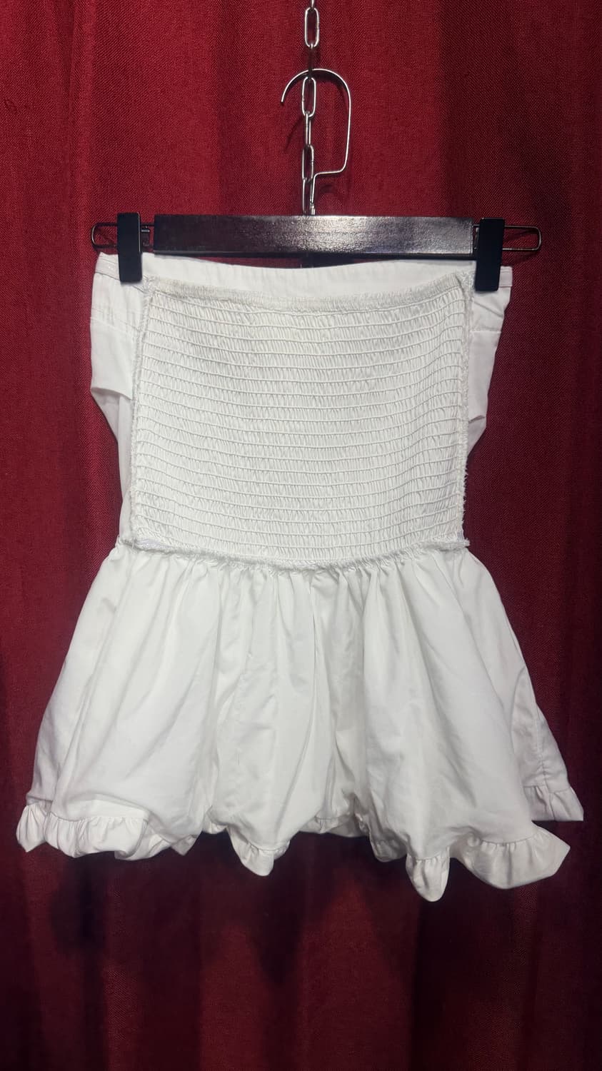 셔링 페플럼 튜브탑 S 상품이미지4