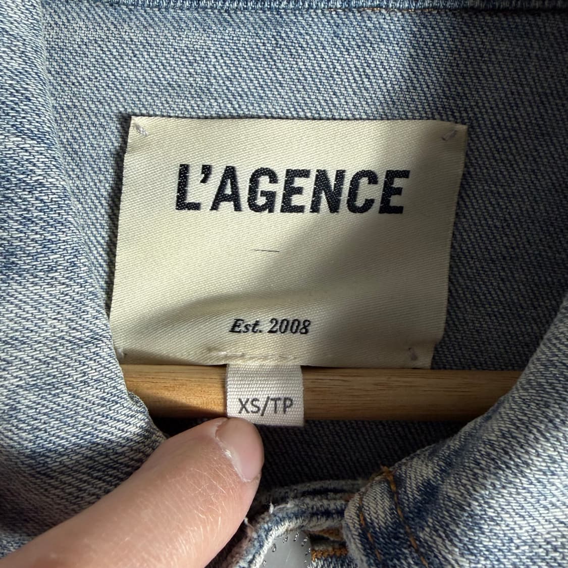 L'AGENCE 카리나 오버사이즈 데님 자켓(XS) 상품이미지5