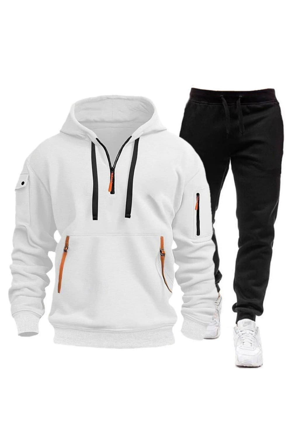 캐주얼 포켓 후드티 상하의세트 풀오버 후드티 실용적 일상운동복

싸이즈  상품이미지2