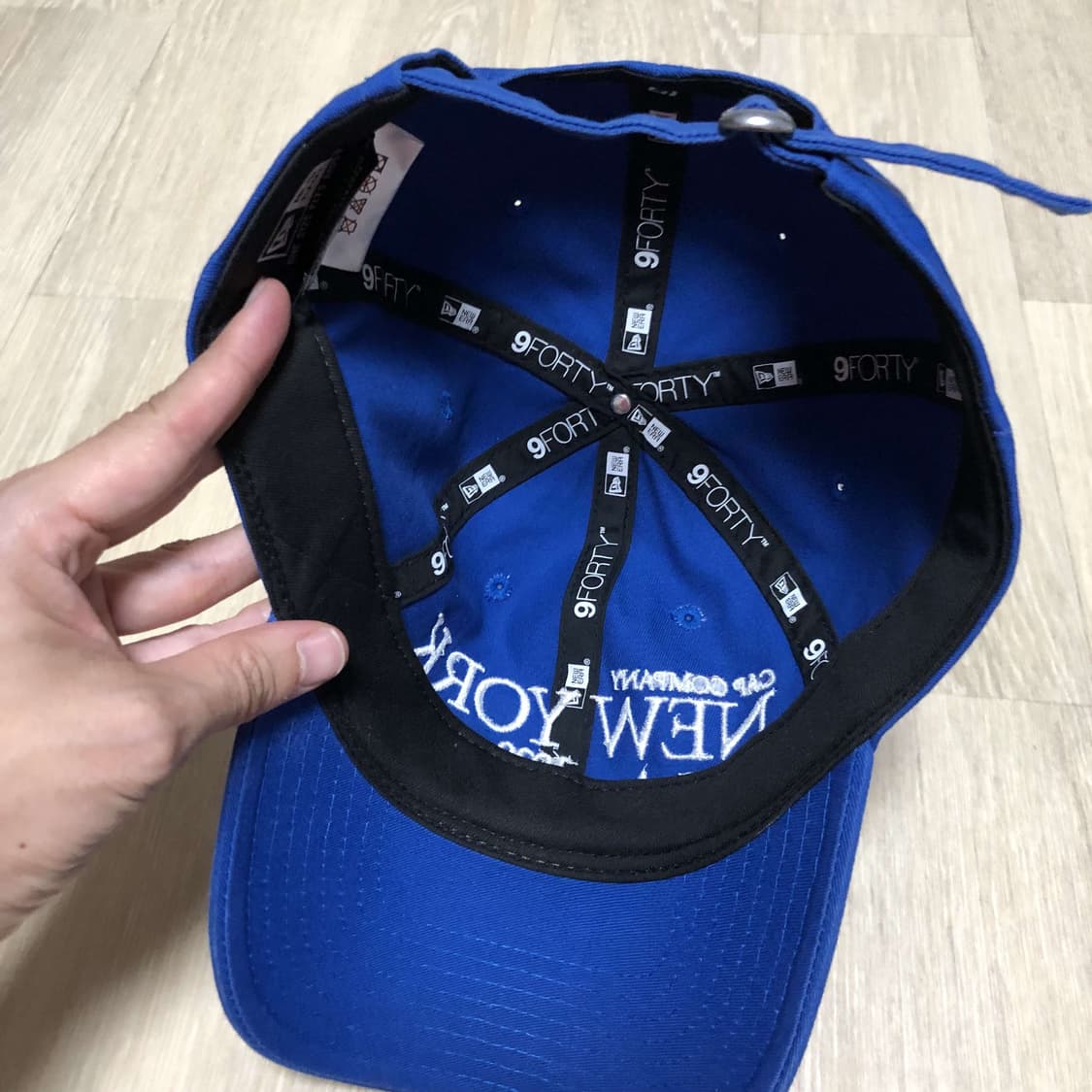 (ONE SIZE) 뉴에라 NEW ERA 언스트럭쳐 스크립트 볼캡 블루 상품이미지4