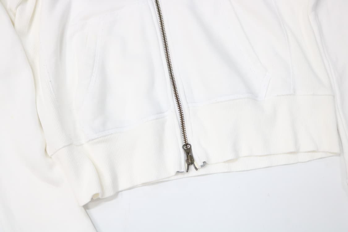 나이키 빈티지 화이트 미니 로고 자수 후드 집업 (M) 상품이미지5