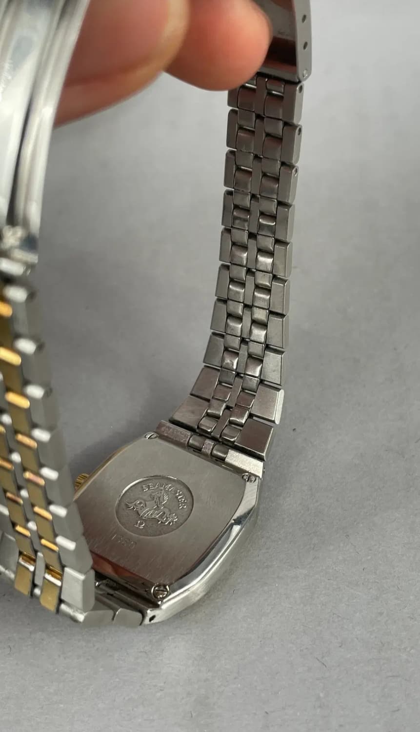 오메가 빈티지 씨마스터 쿼츠 여성용 콤비 청판 16CM 상품이미지4