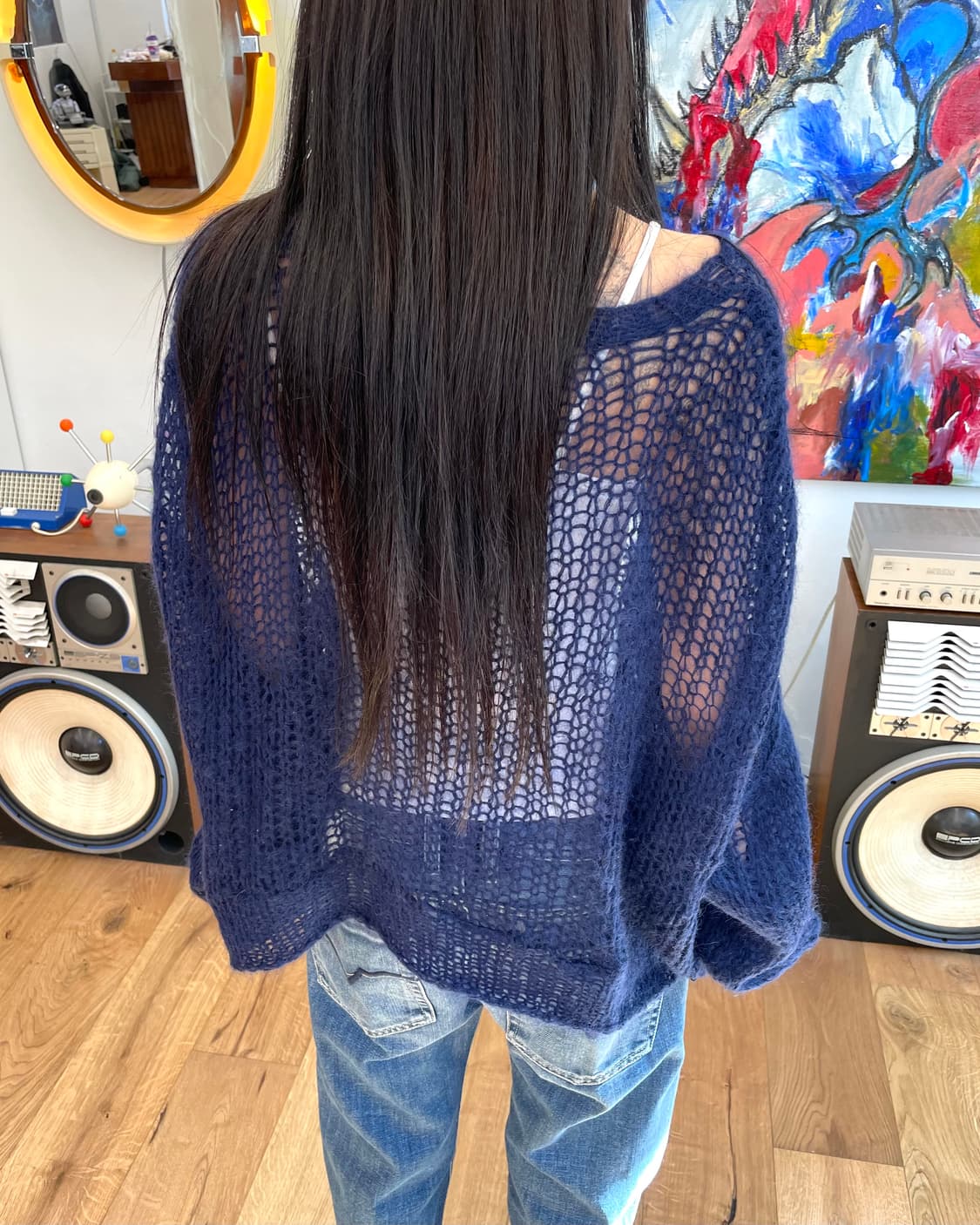 [M] 다이리쿠 DAIRIKU 피쉬넷 니트 상품이미지2