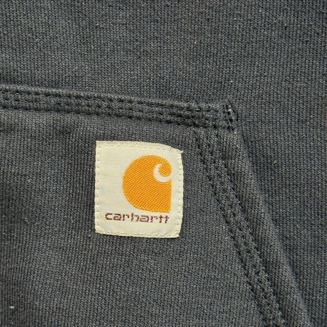 CARHARTT 미드 웨이트 오리지널 핏 후드 집업 네이비 S 상품이미지2