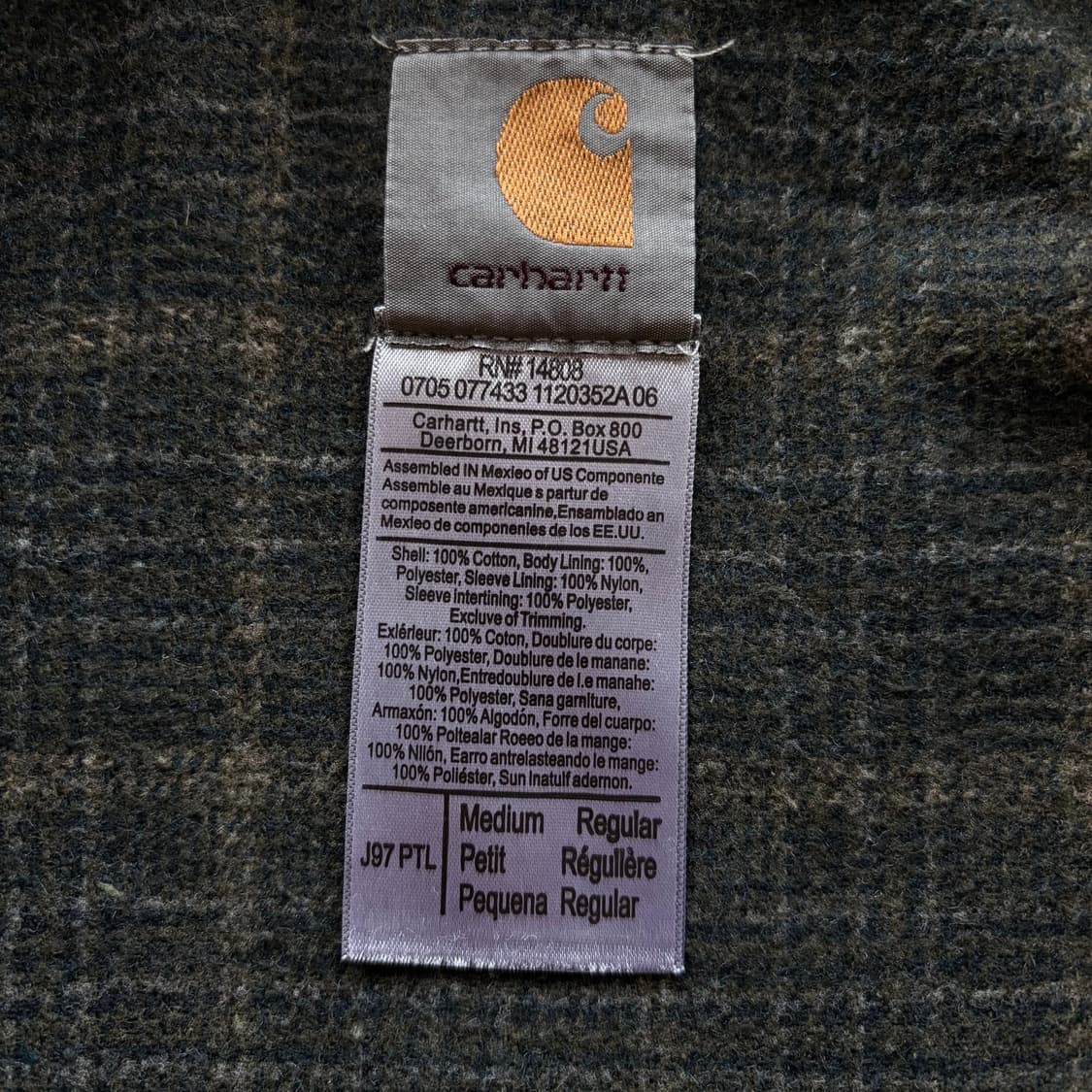 칼하트 워크 자켓 M 0206 상품이미지7
