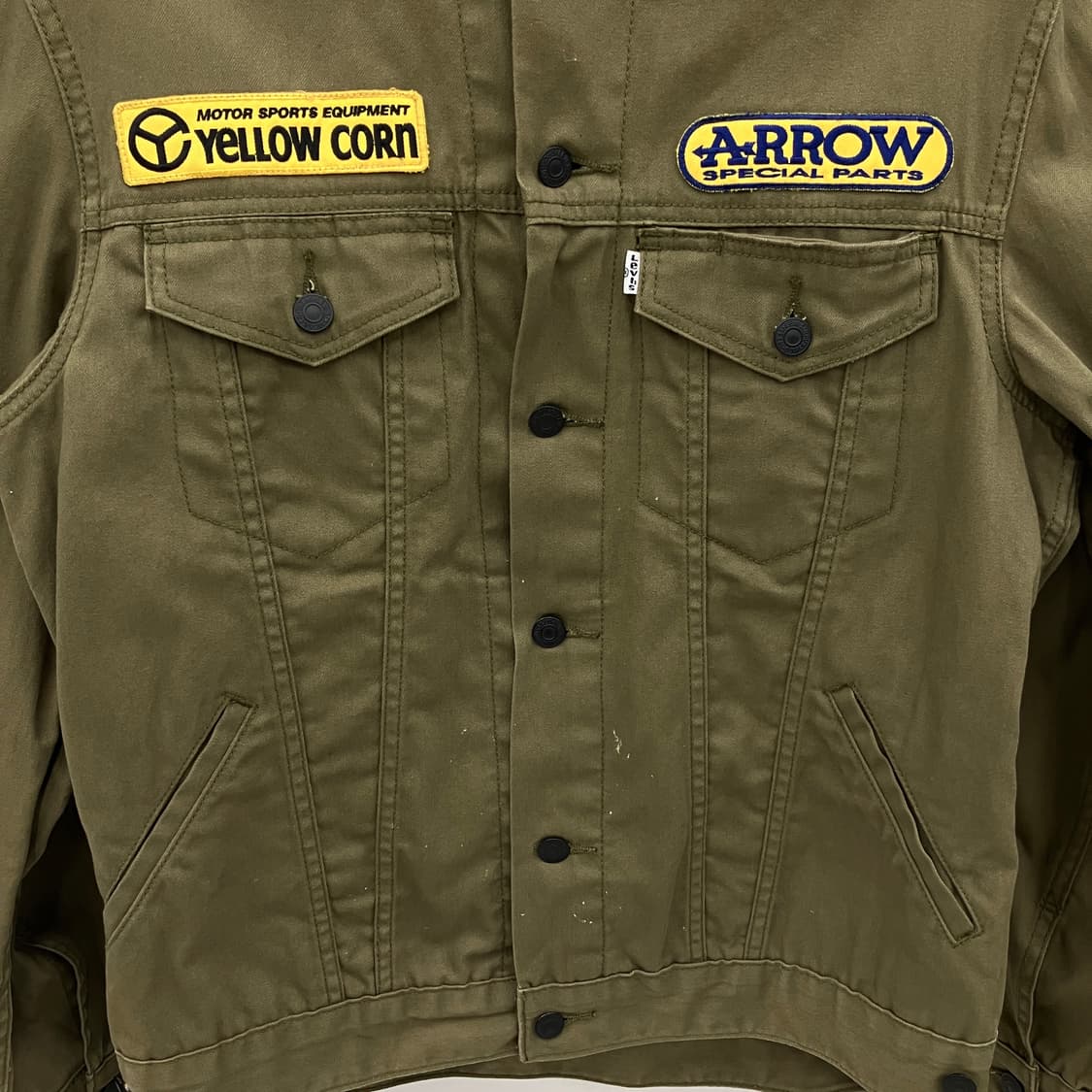 리바이스 옐로우콘 카키 트러커 자켓 M 상품이미지4