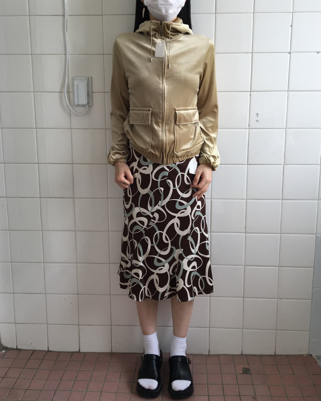 Velvet hood zip up 상품이미지1