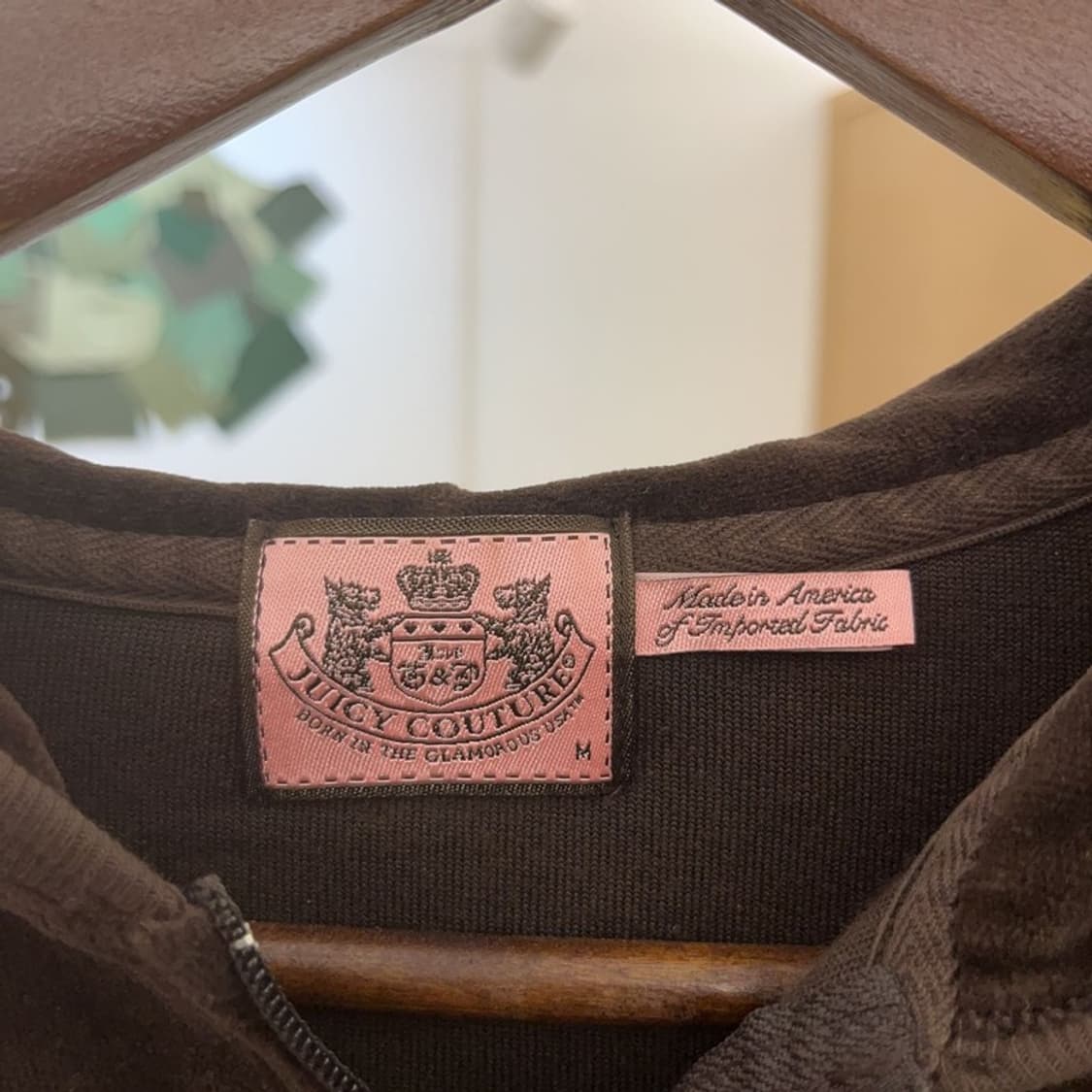 쥬시 꾸뛰르 모카무스 러블리힙 벨벳 후드집업 M C07946 상품이미지5