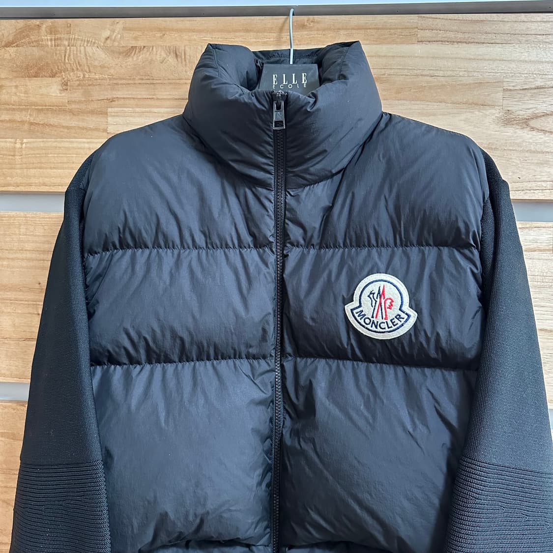 몽클레어 빅로고 니트패딩 XL 블랙 상품이미지2