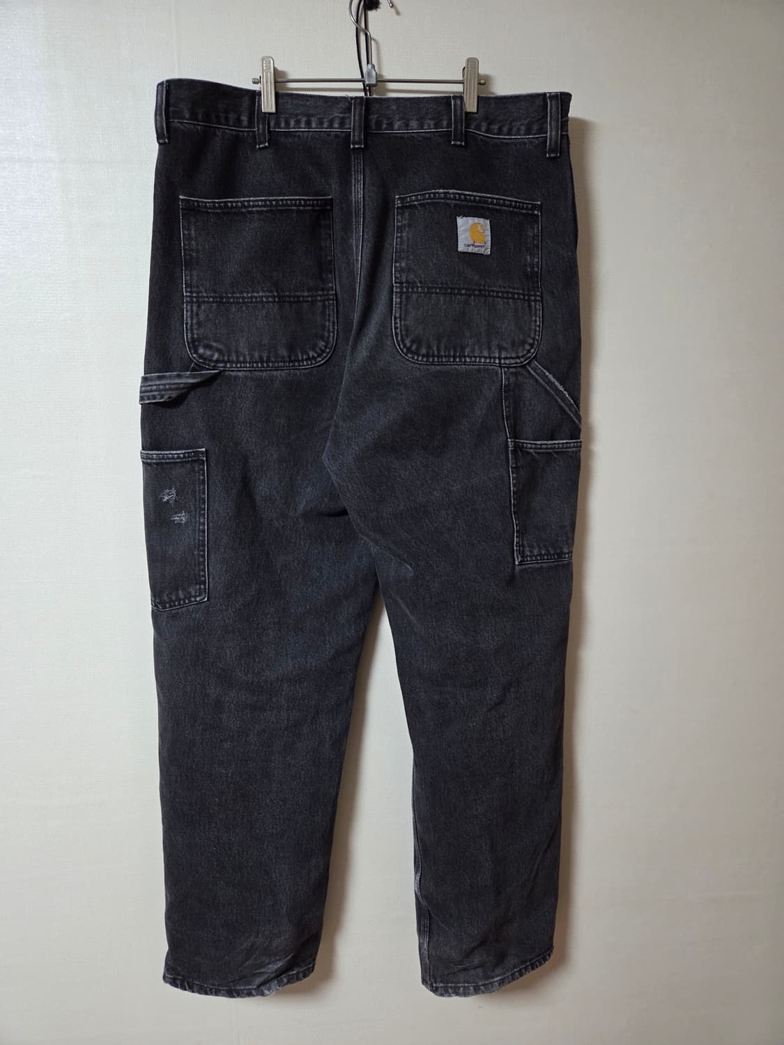 칼하트 WIP 스미스 데님 더블 니 팬츠 블랙 34X32 상품이미지2