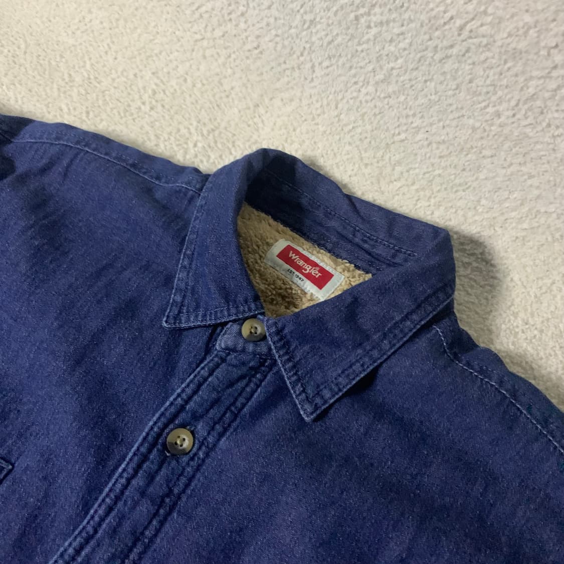 90s 랭글러 양털데님 셔츠 상품이미지1