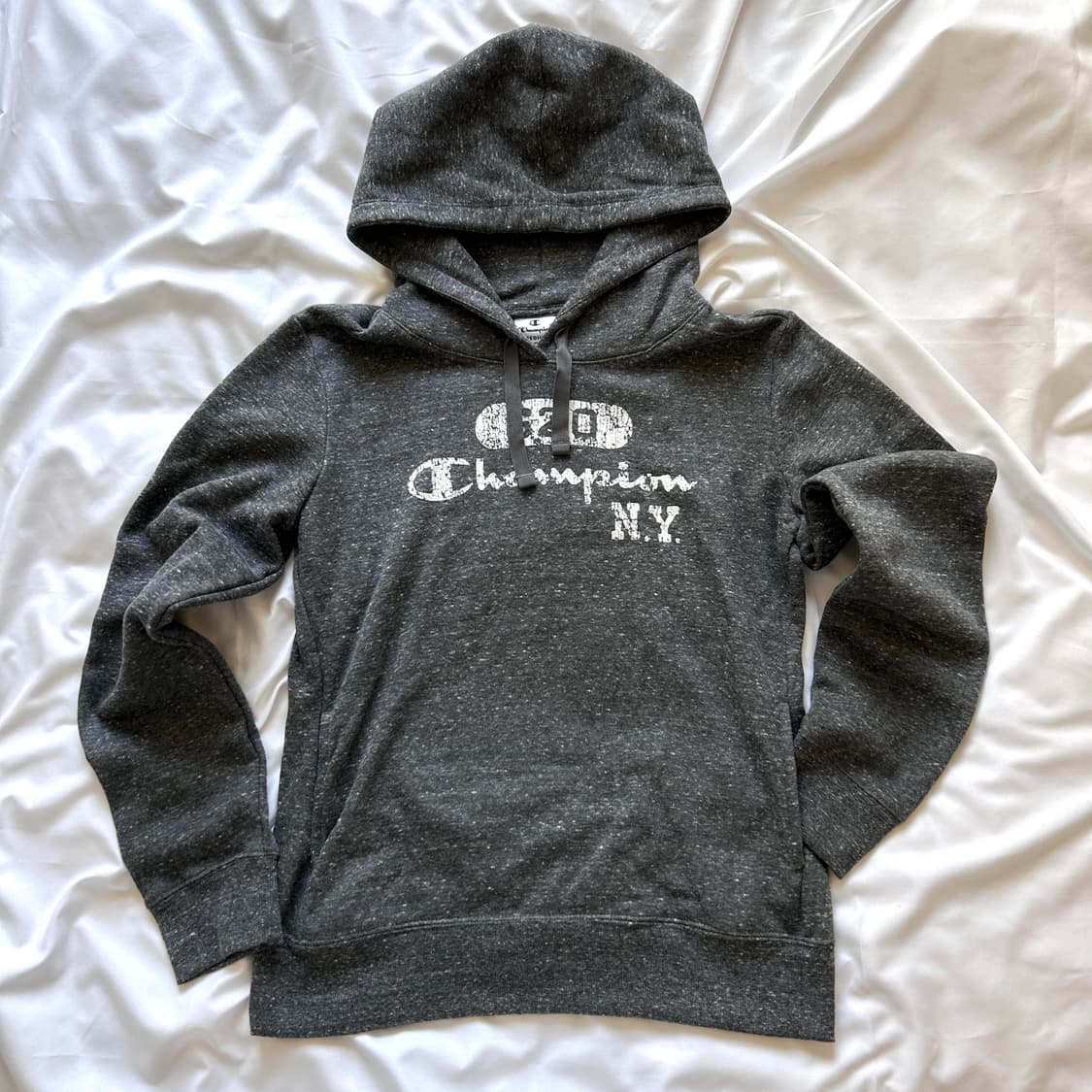 빈티지 Champion 차콜 기모 후드티 상품이미지5