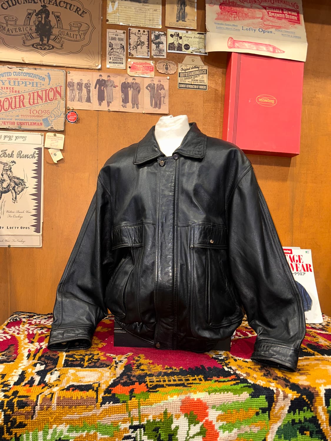 ( XL-2XL ) 가죽자켓 레더자켓 봄버자켓 항공점퍼 오버핏가죽 상품이미지1