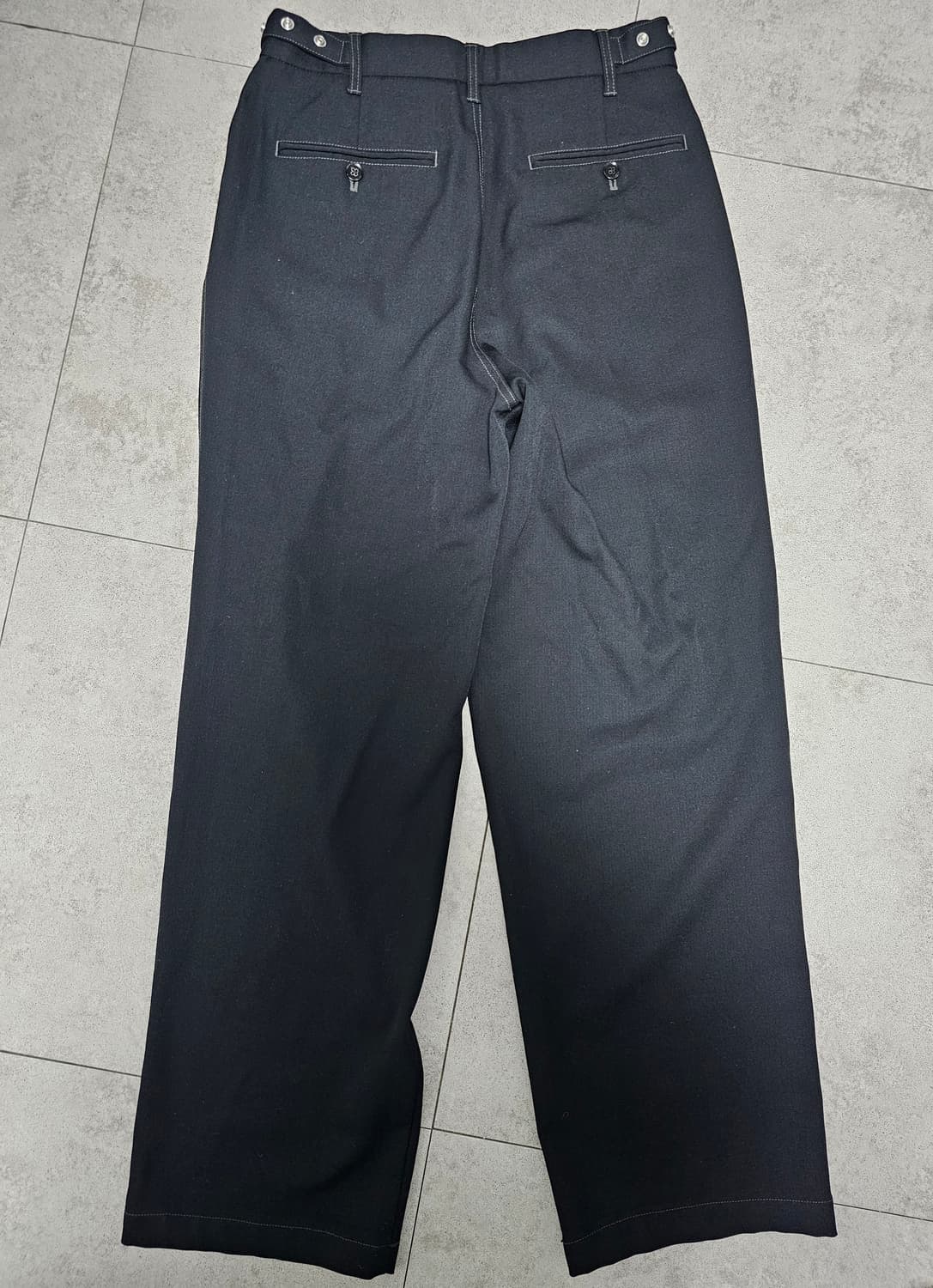 인사일런스 더블 스트랩 울 팬츠 상품이미지4