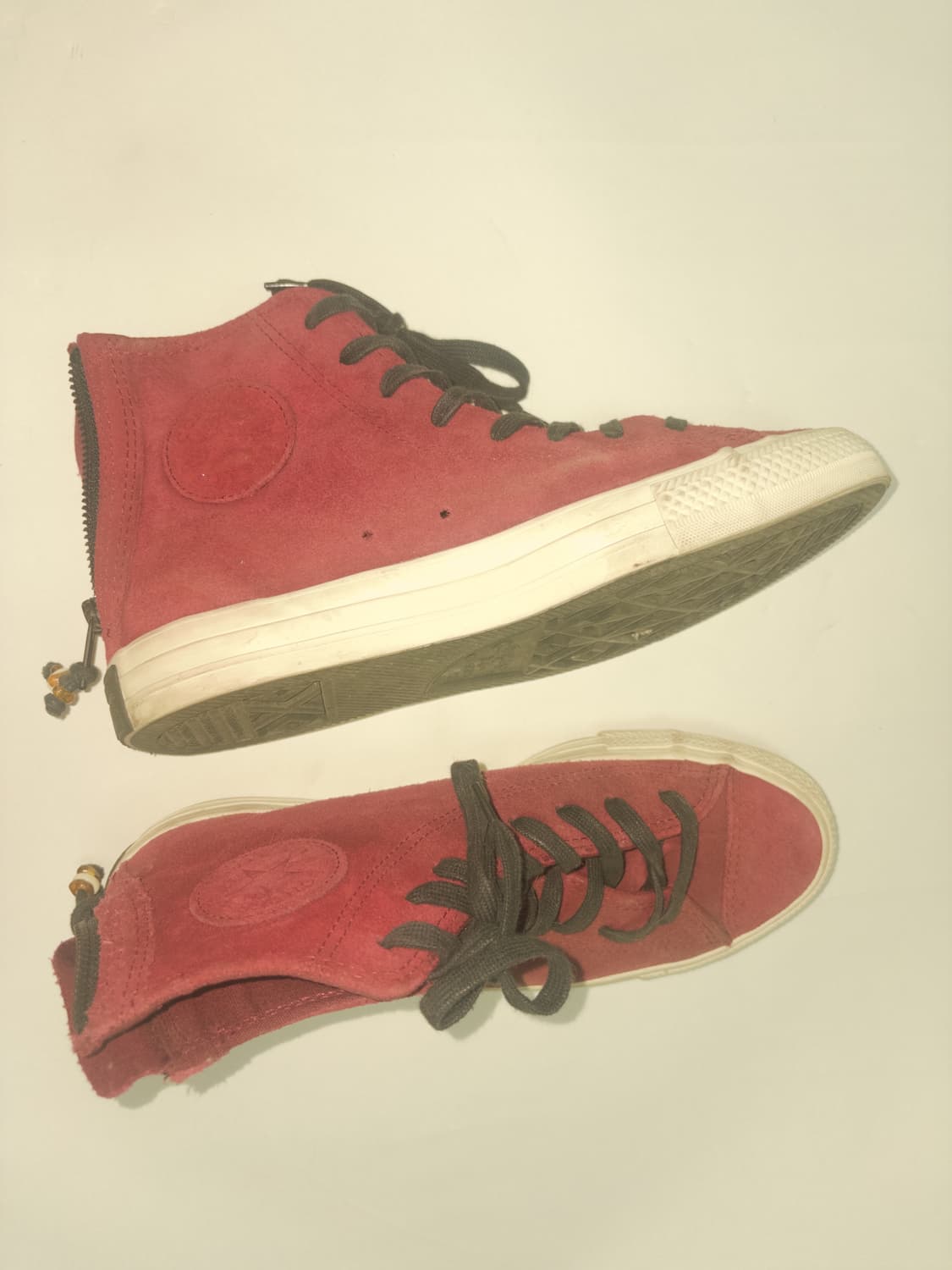 Converse Burgundy Suede High Tops 상품이미지1