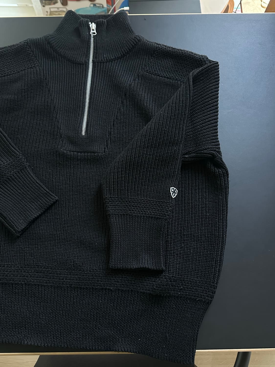 헤리티지 플로스 니트 반집업 상품이미지3