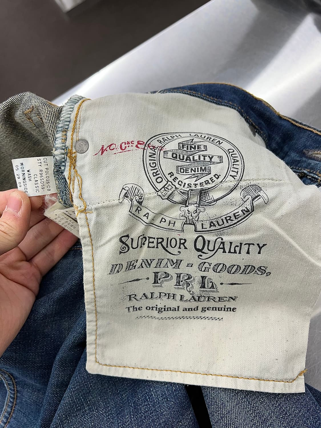 폴로 랄프로렌 클래식 650 스트레이트 데님 팬츠 상품이미지8