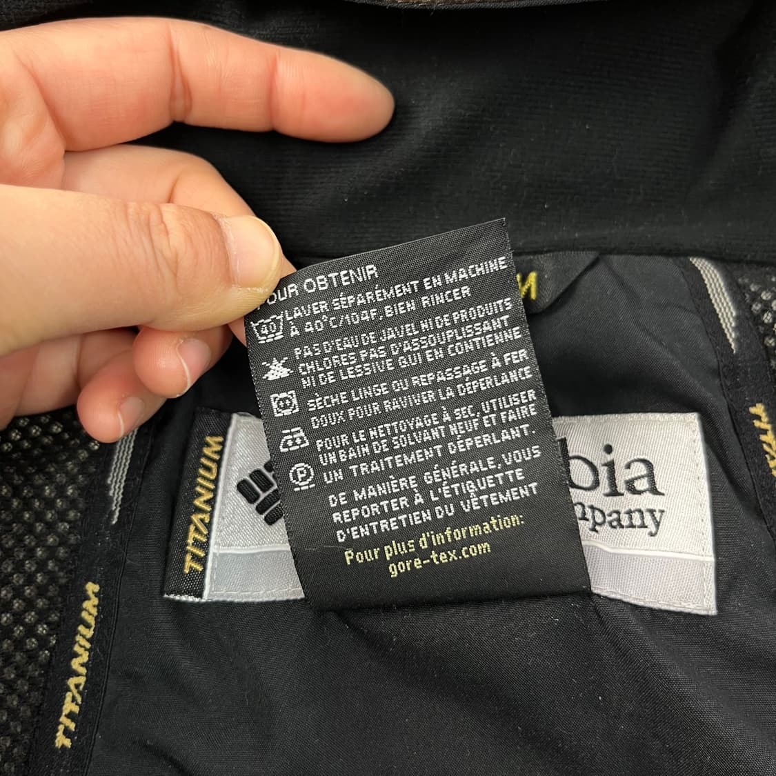 105 콜롬비아 고어텍스 브라운 원포켓 바람막이 자켓 상품이미지7