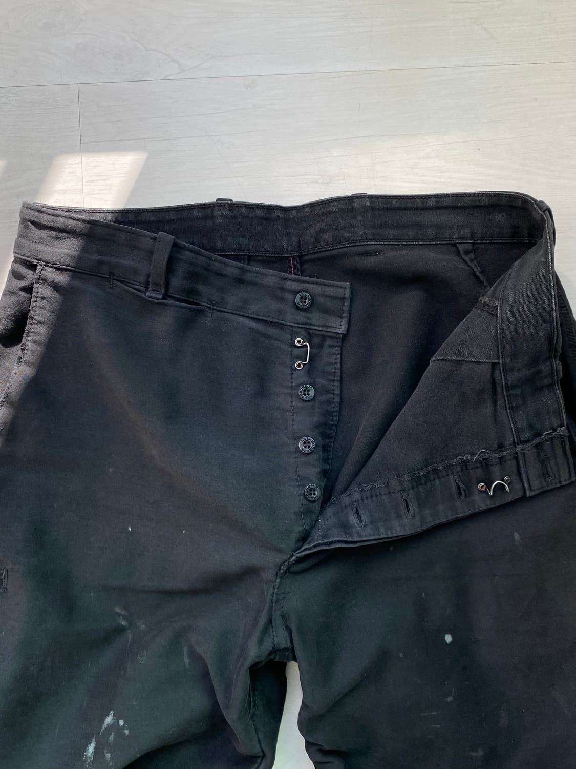 ~80s 르 라부어 프렌치 몰스킨 워크 팬츠 블랙 34 상품이미지2