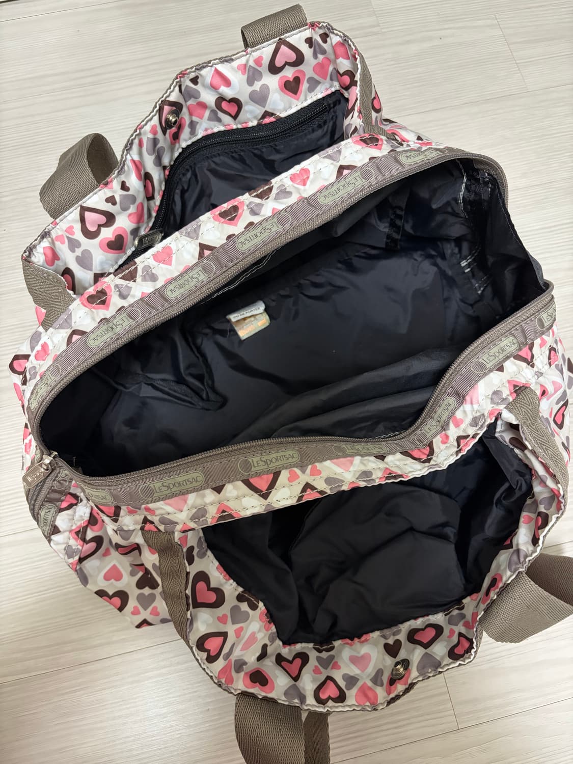 갸루맛 레스포삭 하트 땡땡이 숄더백 상품이미지5