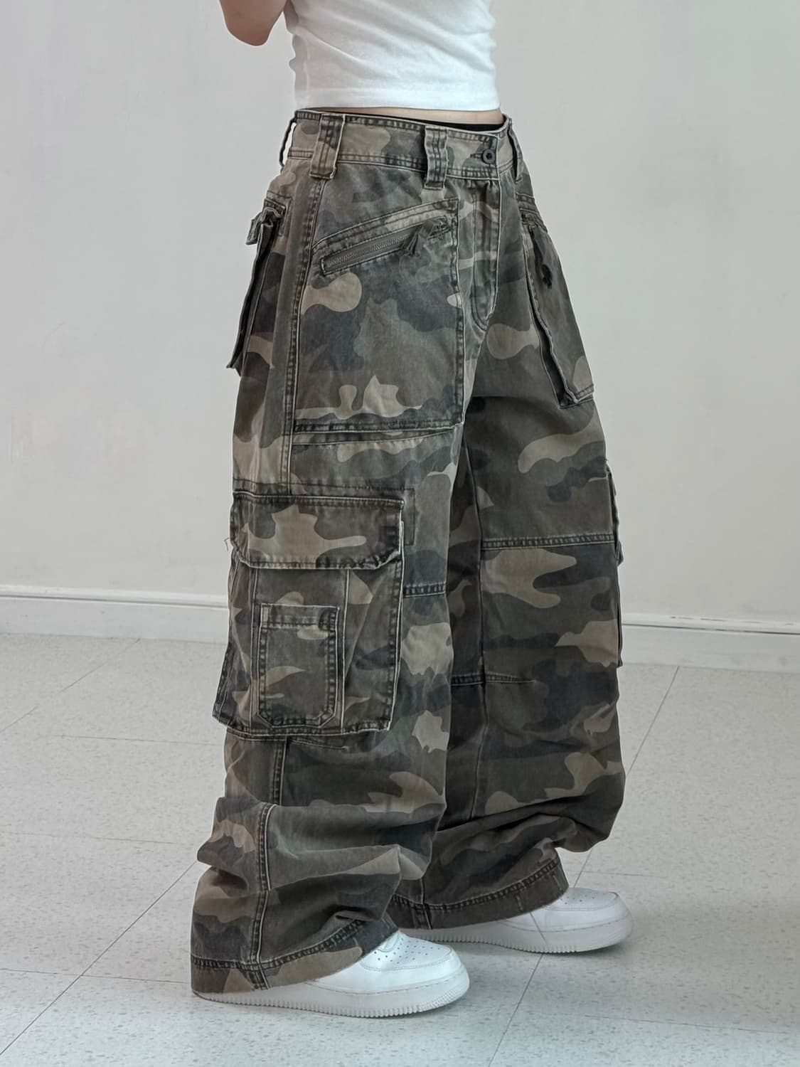 빈티지 카모 멀티포켓 카고팬츠 상품이미지2