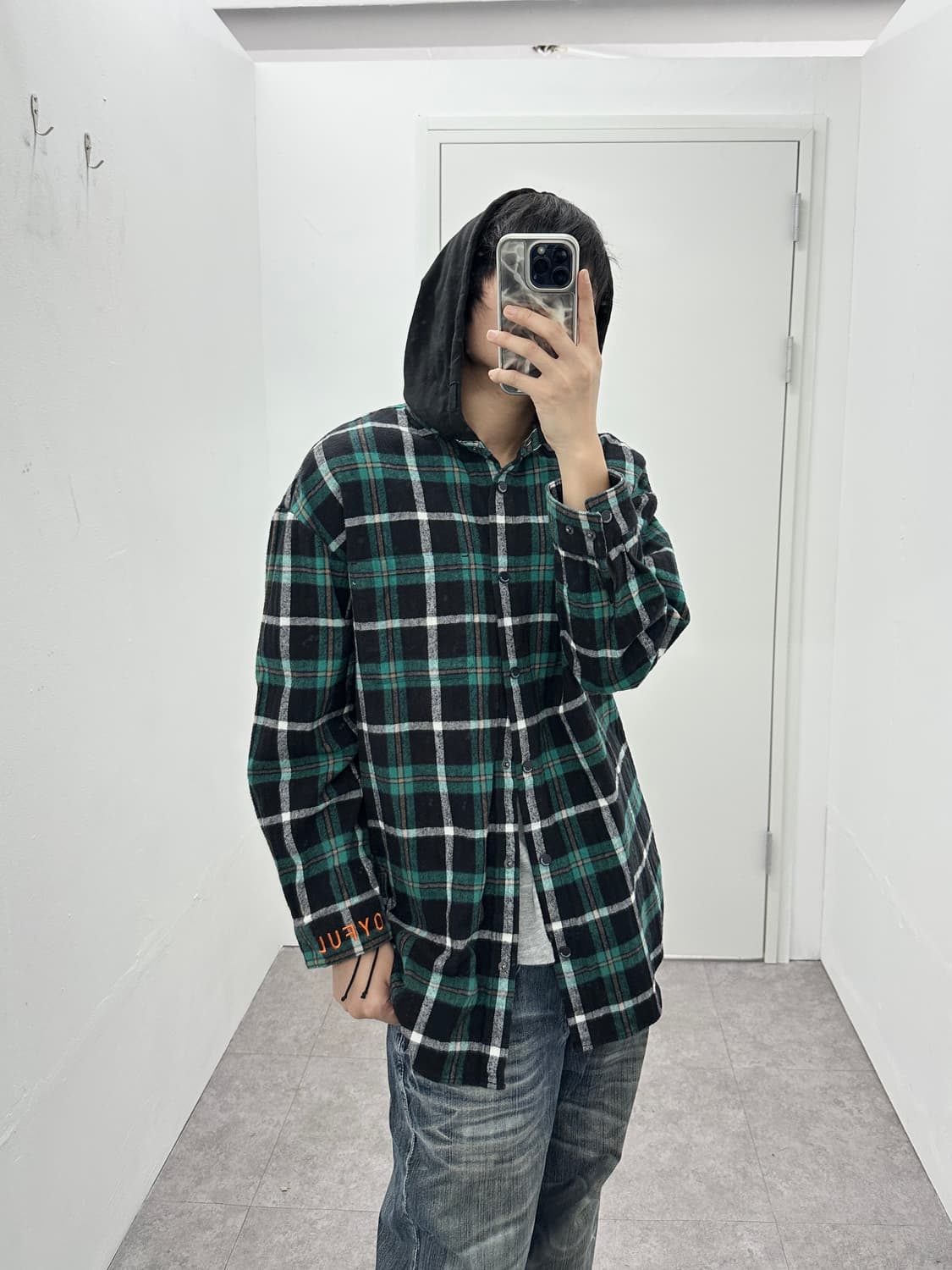 Vintage check hood jacket  상품이미지2