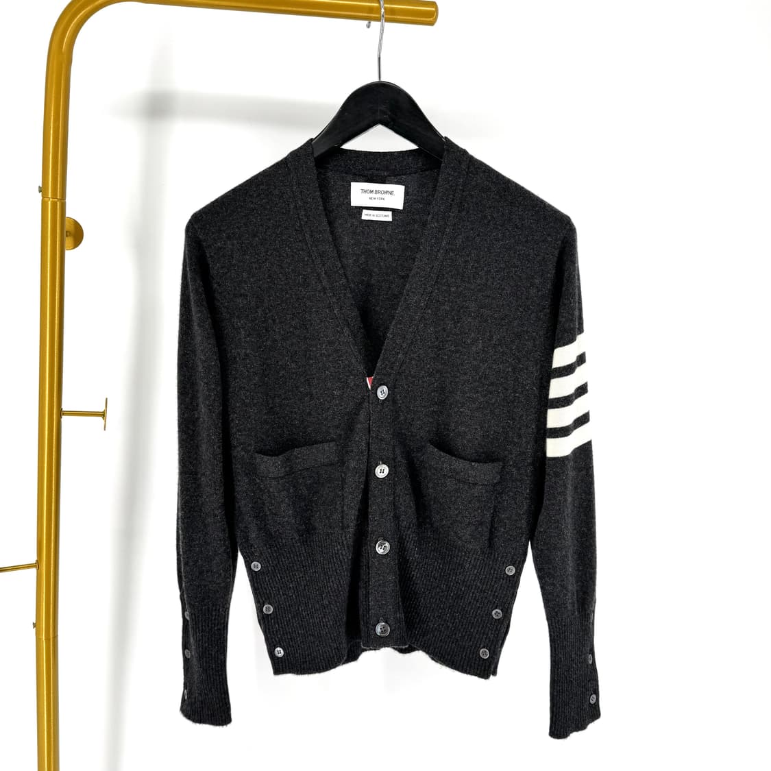 [1사이즈] 톰브라운 사선완장 캐시미어 가디건 (MKC001A) 상품이미지4