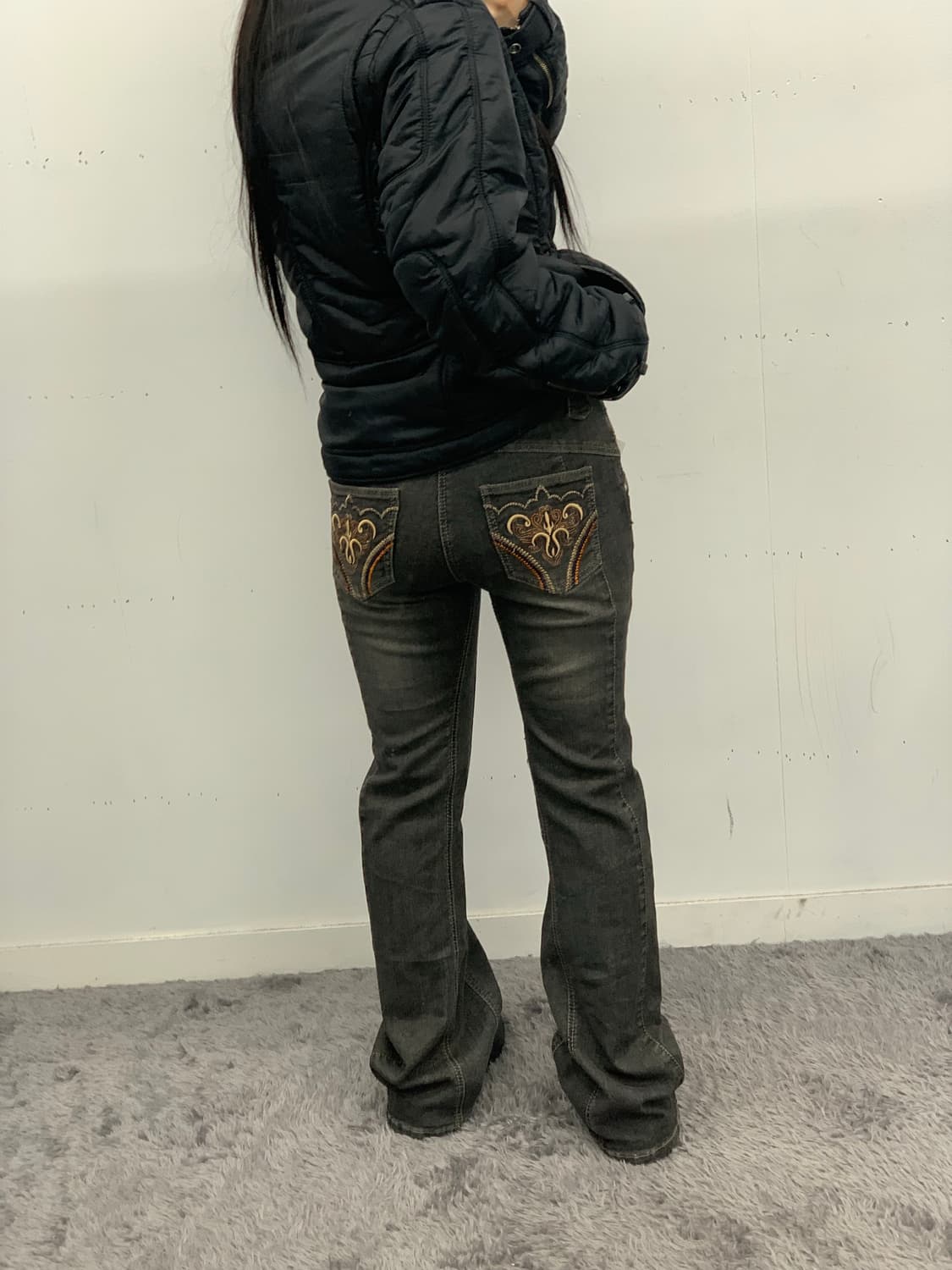 재패니즈 흑청 슬림핏 데님 상품이미지2