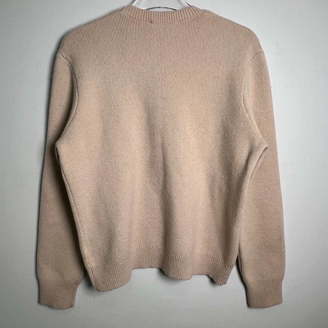 메종키츠네 그레이 폭스 헤드 패치 릴렉스드 울 니트 S 상품이미지6