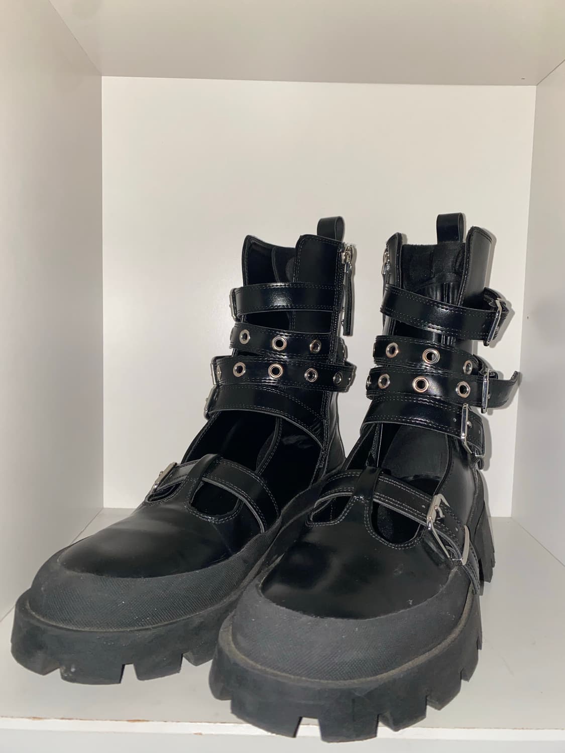 스트랩 버클 부츠 y3k 펑크 고딕 고스 상품이미지3
