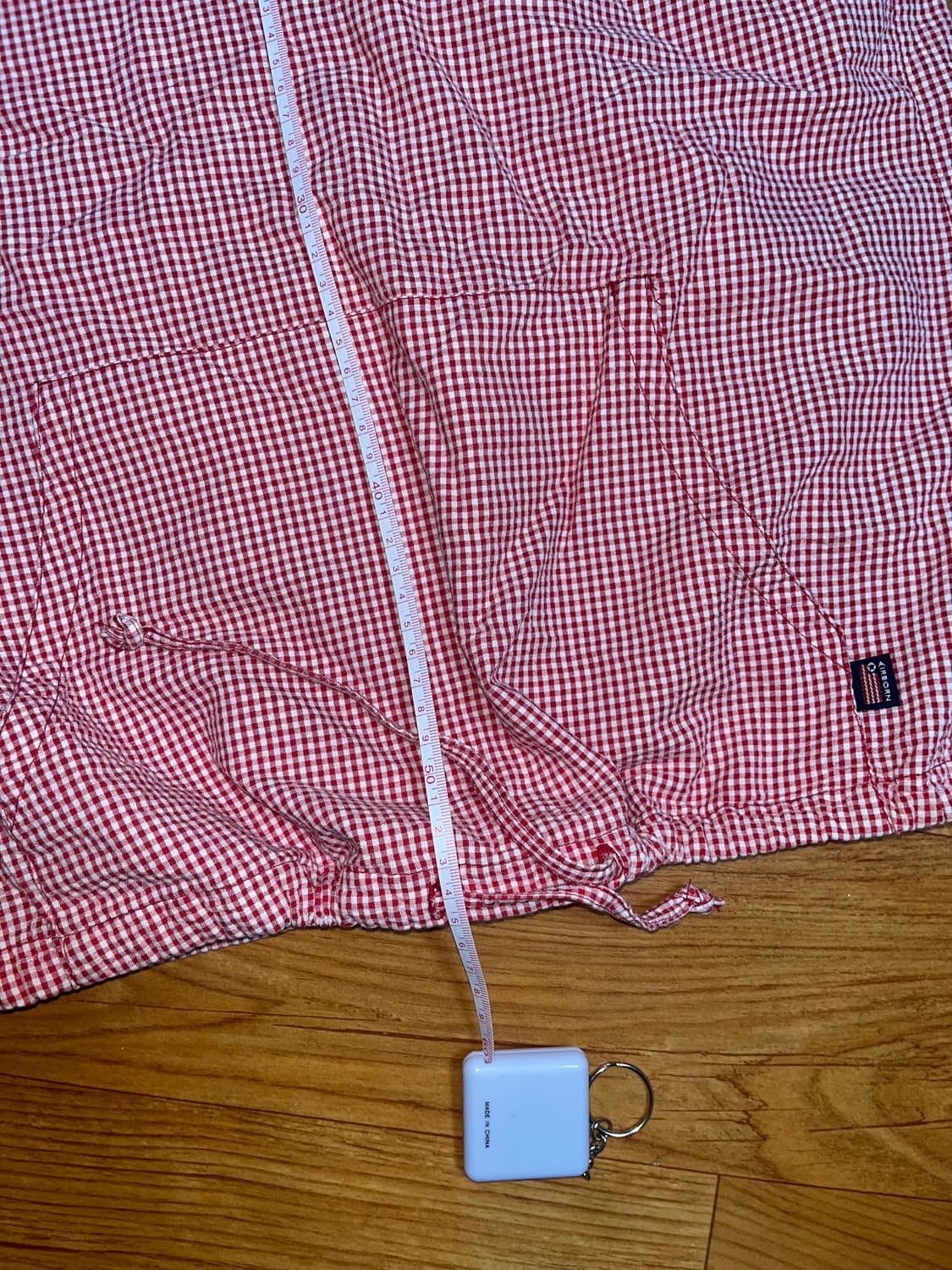 빈티지 후드 체크 나시 상품이미지1