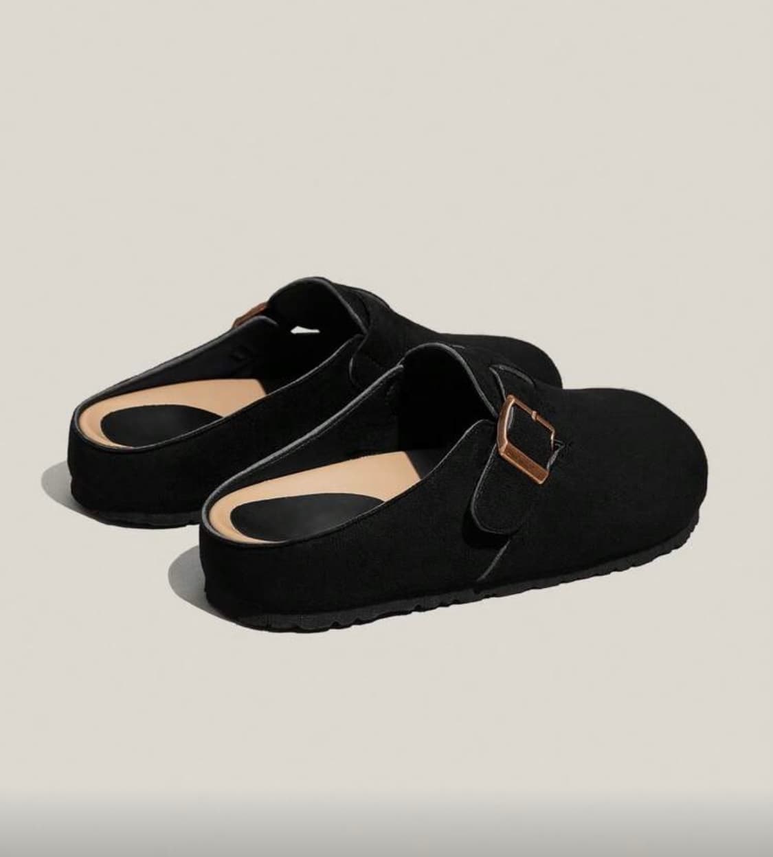 새상품 블랙 스웨이드 버클 슬립온  235 상품이미지4