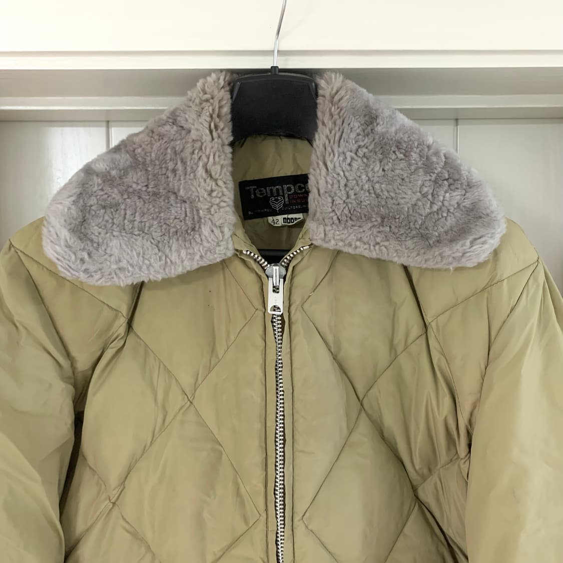 Tempco 템포 빈티지 퍼 패딩 구스다운 자켓 미국제 usa 콜림보 상품이미지2